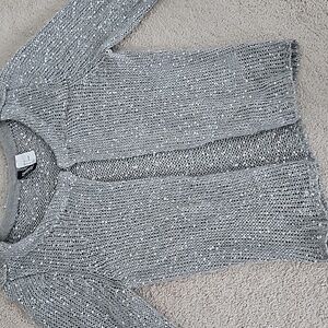 H& M Sparkly Silver Cardigan